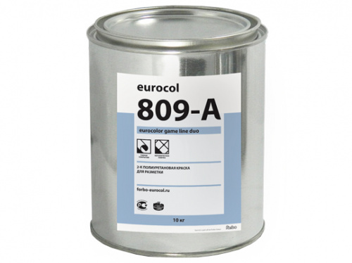 Paint for marking sports grounds 809A Eurocolor Game Line Duo Black