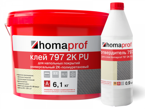 Two-component polyurethane adhesive Homakoll PU 797 Prof