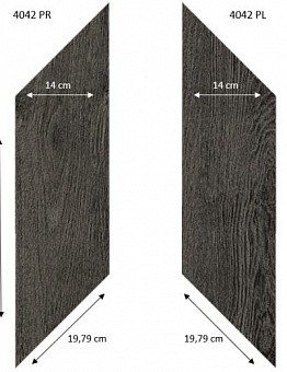 Design PVC tile Effekta Professional rhombuses Turnkey